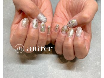 アティレ(attirer)/クリスマスネイル