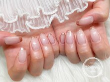 ルブリー(roovely)/ミラーフレンチネイル