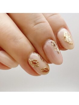 ファストネイル(FAST NAIL)/手書きチューリップ