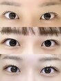 サクララッシュ(Sakura Lash) ストレートデザイン→1ヶ月後のパーマ残り→シマーラッシュ*