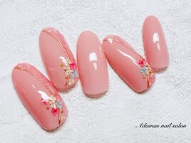 押し花ラブリーネイル