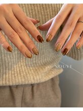 ヌーヴ(NOUVE)/brown nail