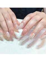 ネイルアンドまつげエクステ専門サロン スリー(THREE)/タータンチェック