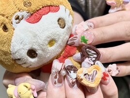 【miyuu】バレンタインネイル