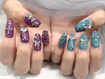 バタフライ 津田沼店(Butterfly)/ギラギラ★ゴテゴテネイル