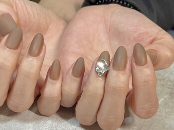 ネルマニック(nailmanix)/マットにワンポイント♪