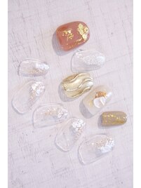 ＊GOLDニュアンス＊アシメ＊