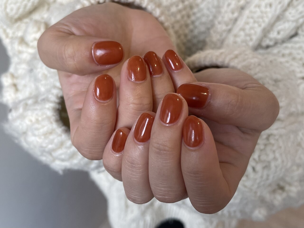 2026年冬トレンド】オレンジ ワンカラーのネイルデザイン集｜人気順｜4