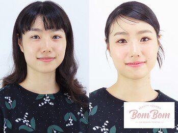 ボムボム 赤坂店(BomBom)/韓国メイクbefore＆after