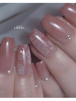 たらしこみ桜アート