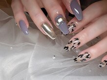 ノンノンネイル(Nonnon.nail)/レオパードネイル