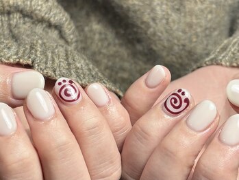 ワンカラー＋アート♪♪