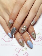 ネイルアンドアイラッシュサロン レア 千葉店(Lea)/◆ミラー＆オーロラヴェール◆