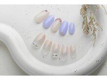 マハロネイル(Mahalo Nail)/押し花　グラデーションネイル