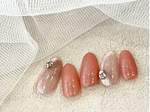 リベレ(LIBELLE)/ 上品ピンクマグ/ビジューネイル