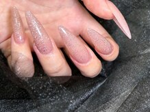 ケー 渋谷店(K)/【スカルプ】ヌーディー×ラメ