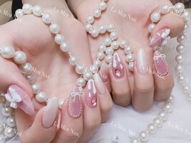 バレンタインネイル