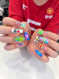 【アクリル】海外ネイル