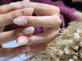 逆ラメグラデーションネイル★