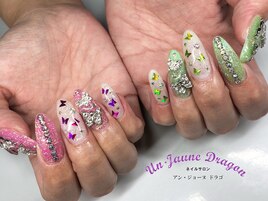 【ロングネイル】アシメネイル