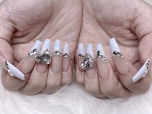 モカ 心斎橋(moca by Lee)/【Nanako】ブルーフレンチネイル