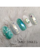 アモズネイル さっぽろ東急百貨店(AMO'S NAIL)/11000円デザイン
