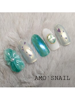 アモズネイル さっぽろ東急百貨店(AMO'S NAIL)/11000円デザイン