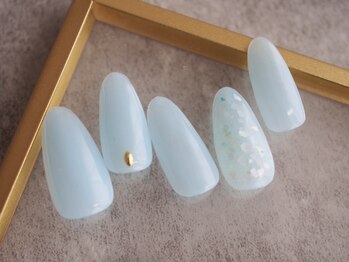 散りばめシェルネイル