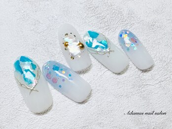 アダマス(Adamas)/summerシェルネイル