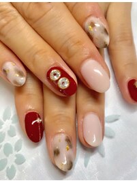 ホワイトべっ甲風
