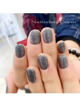 ネイルサロン クール(Nailsalon Coeur)/ワンカラー＋ラメ