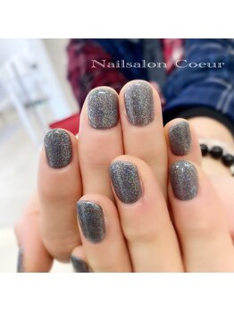 ネイルサロン クール(Nailsalon Coeur)/ワンカラー＋ラメ