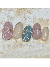 ネイルサロン クイル(QUILL)/１０月くすみカラー（３）