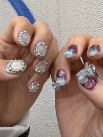 個性派ニュアンスネイル
