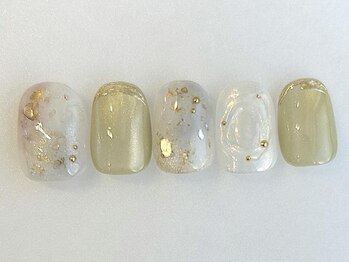 アイネイルズ 池袋店(I-nails)/くすみニュアンスゴールド