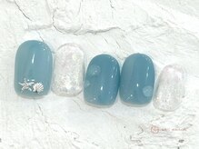 ネイルメゾン 池袋店(NAIL MAISON)/キラキラブルー雫¥8050