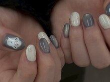 ニンニ(ninni)/雪だるまネイル