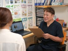 カウンセリングを行い身体の不調を突き止めます♪