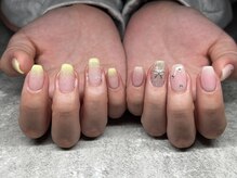 ネイルエリザベス(Nail Elizabeth)の雰囲気（アシメネイル☆グラデとチーク）