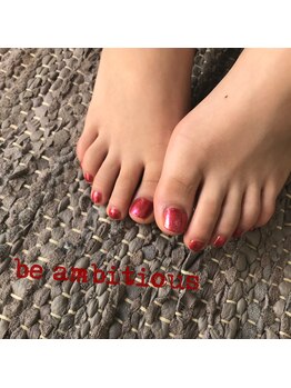 ネイルサロンアンドスクール ビーアンビシャス(be ambitious)/フットきてます☆