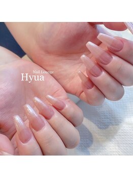 ネイルラウンジ ヒュア(Nail Lounge Hyua)/長さ出し10本＋ワンカラー