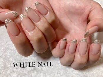 ホワイトネイル 武蔵小杉店(WHITE NAIL)/ガラスフレンチネイル