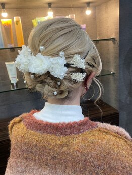 ユアーズ 四街道店(YOURS)/成人式着付ギブソンタック卒業式