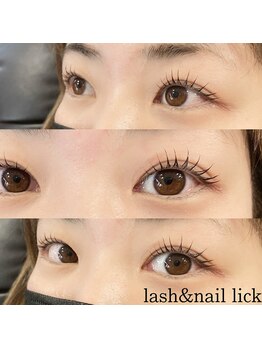 ラッシュアンドネイル リック(lash&nail Lick)/束間まつ毛パーマ