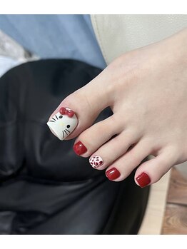 エンジェルズ ネイル サロン(Angel’s nail salon)/hello Kitty footデザイン