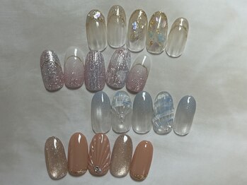 プモア(pumoi)の写真/お気に入りが見つかる定額ネイル★オフィス～華やか系など豊富♪デザインを決めるのが苦手な方にもお勧め◎
