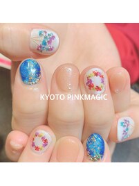 押し花ネイル