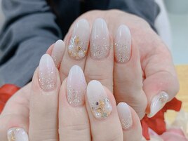 【ほり】白グラ×ラメグラ