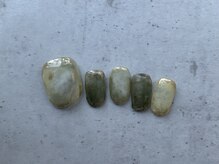 カラ ネイル 中津店(calla nail)/もやもや×ゴールドネイル