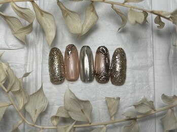 ブリスフルハピネス(Blissful happiness)/定額ネイル(simple)秋冬ver.